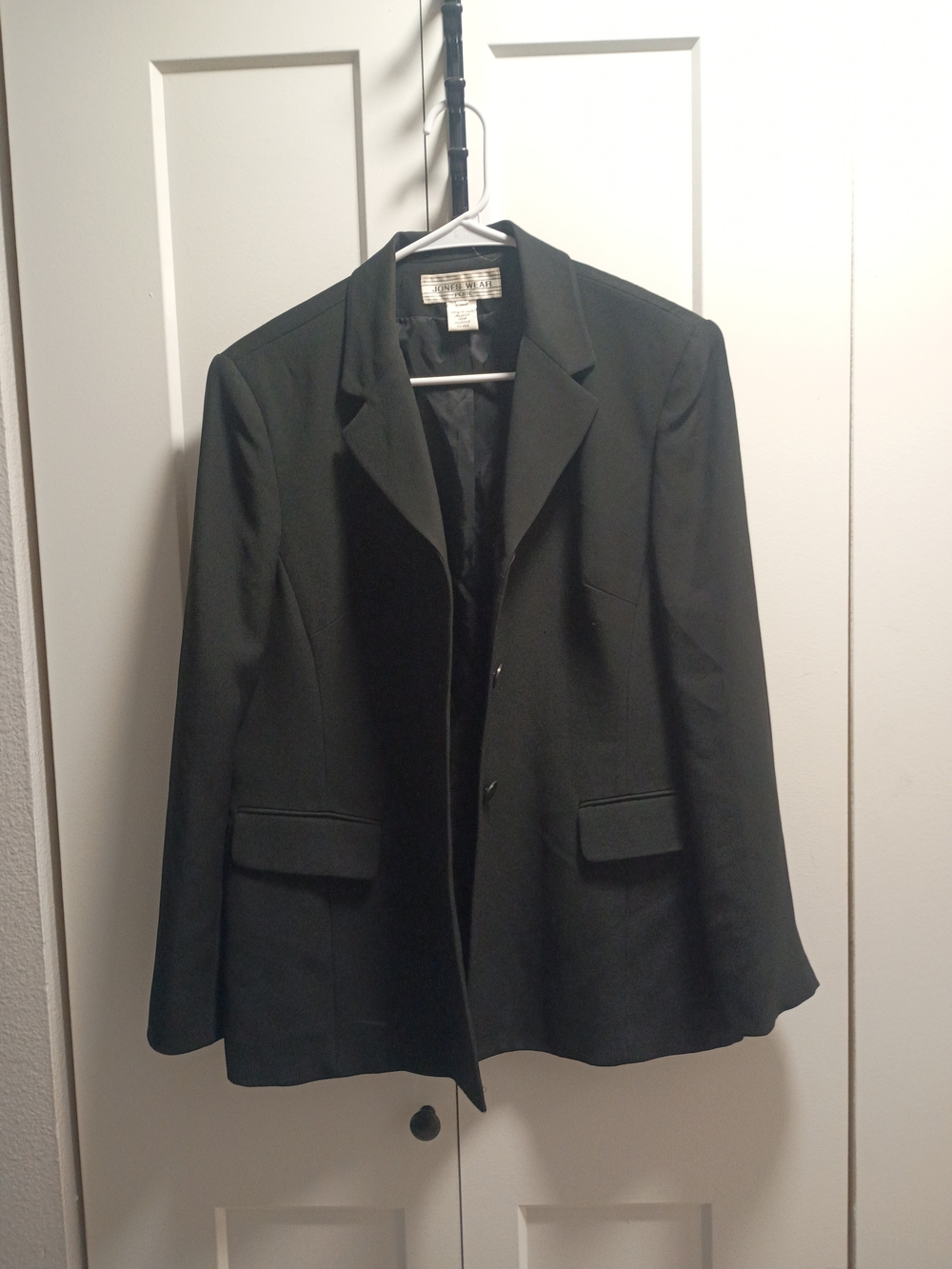 Jones New York Black Single-Breasted Women's Blazer